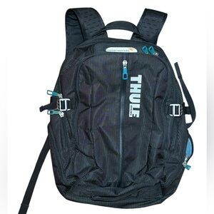 Thule Black Teal Men's Backpack Cycling Sports Outdoors Padded